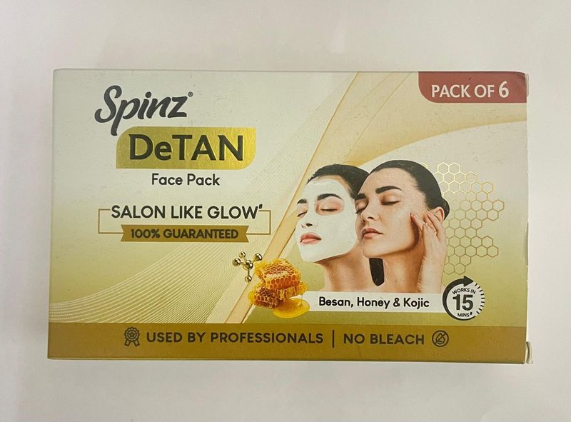 Spinz DeTan Face Pack