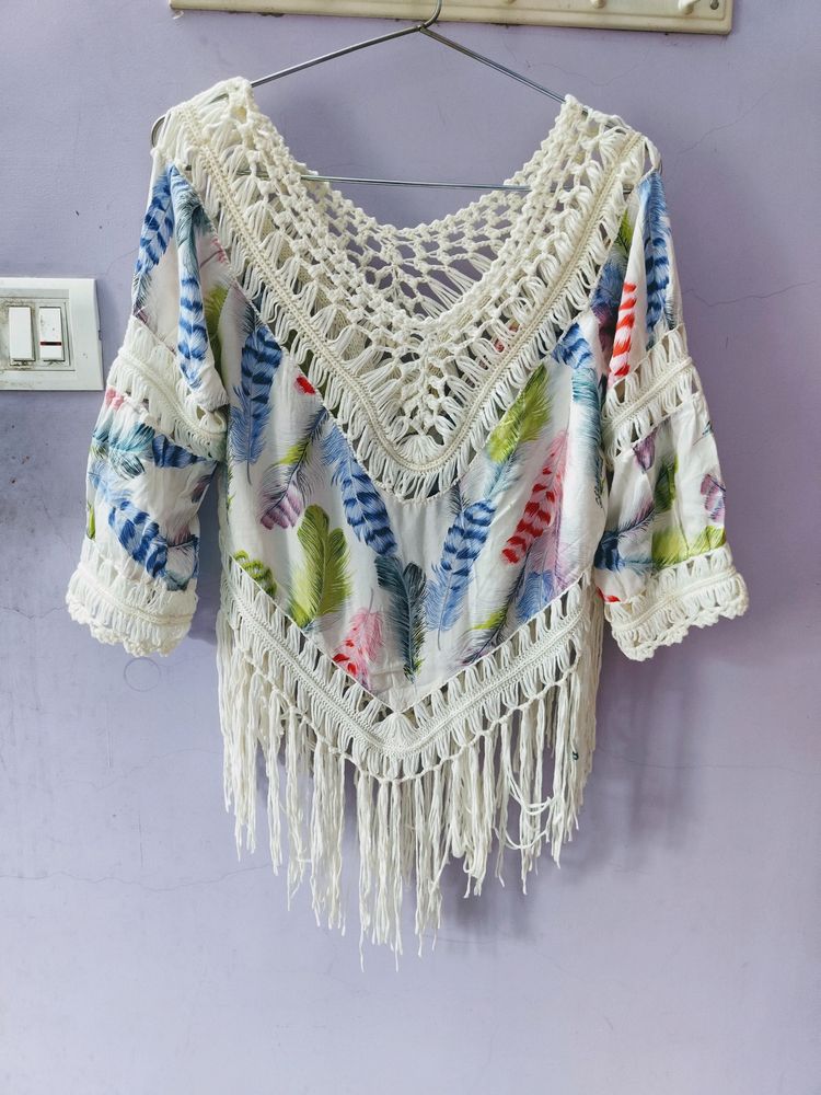 Woolen Thread Work Top