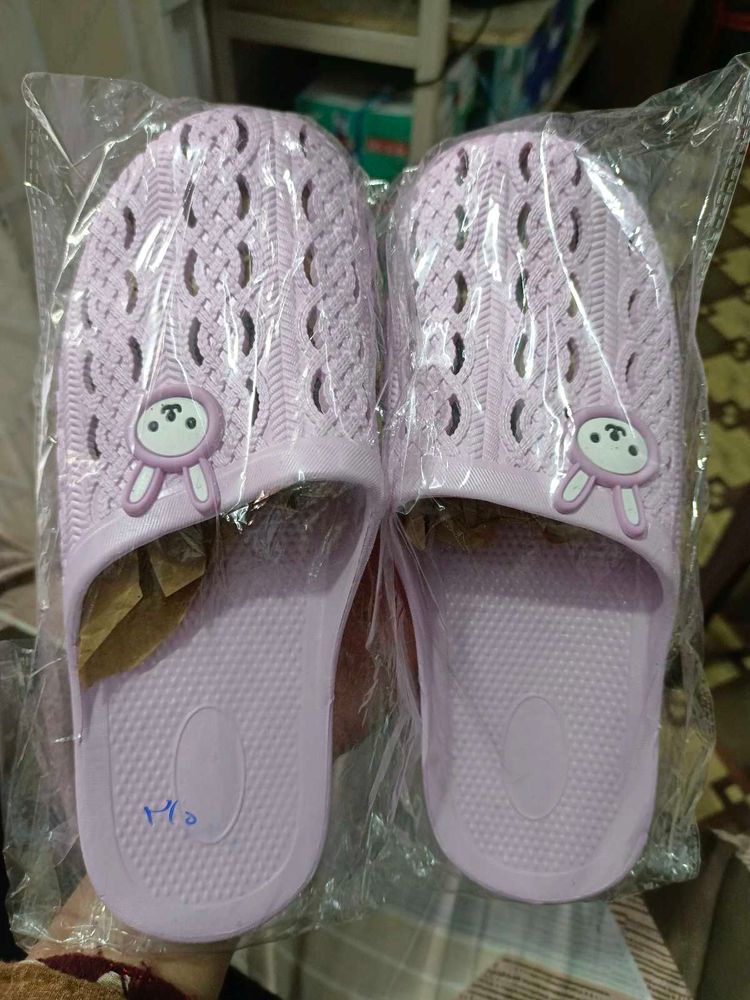 New Cute lavender Bunny Slippers