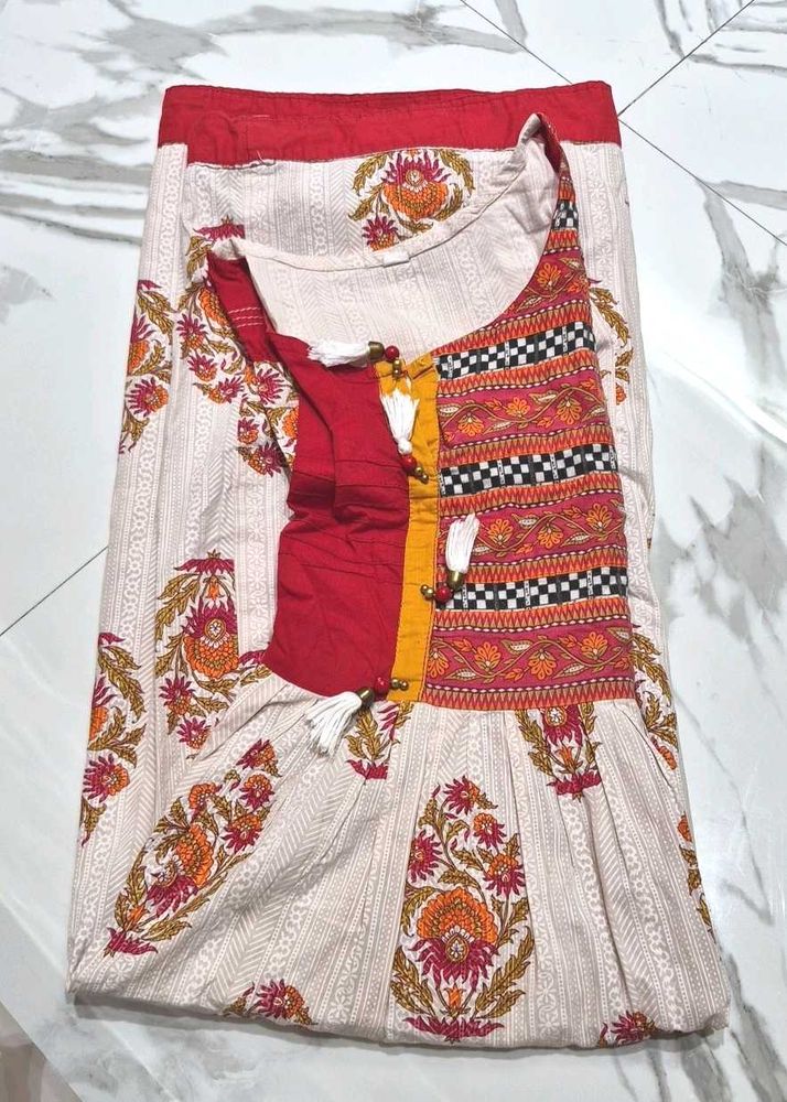 Ethnic Floral Print Kurti