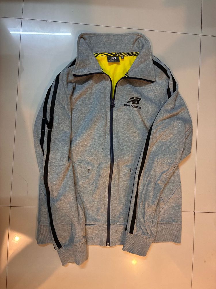 New Balance Grey Tech fleece Track jacket