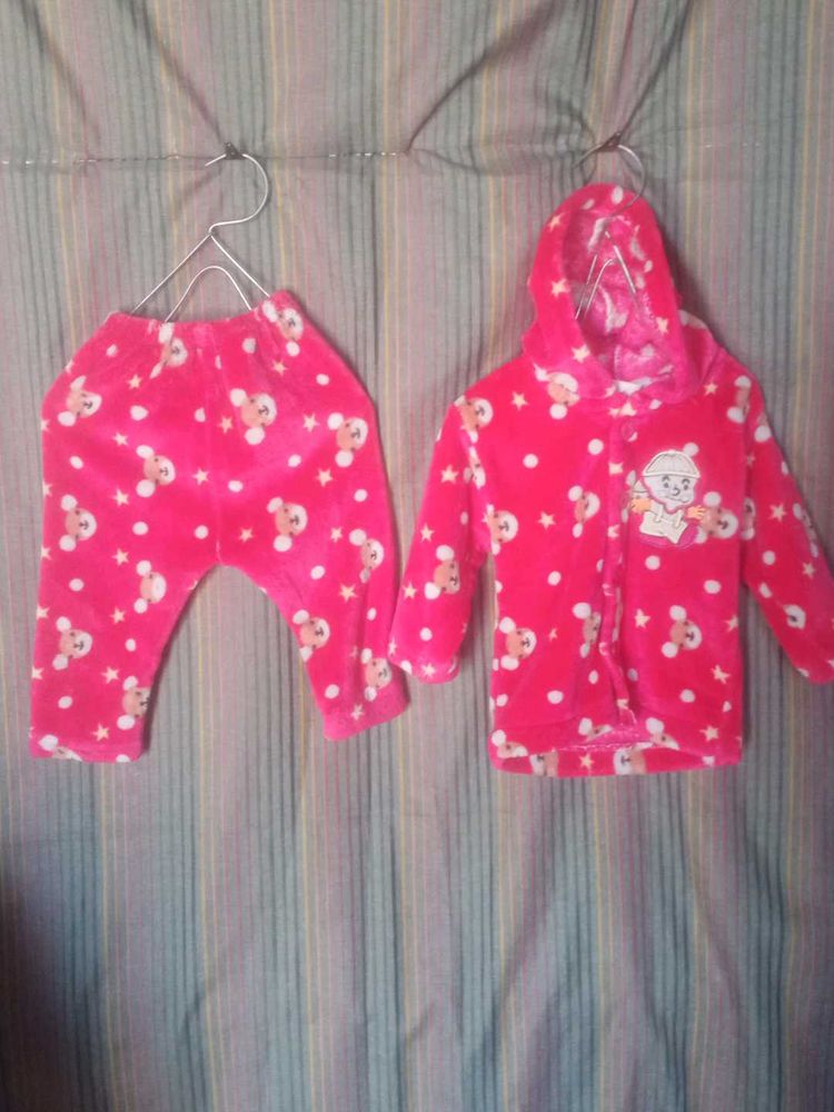 Cute Bear Print Outfit