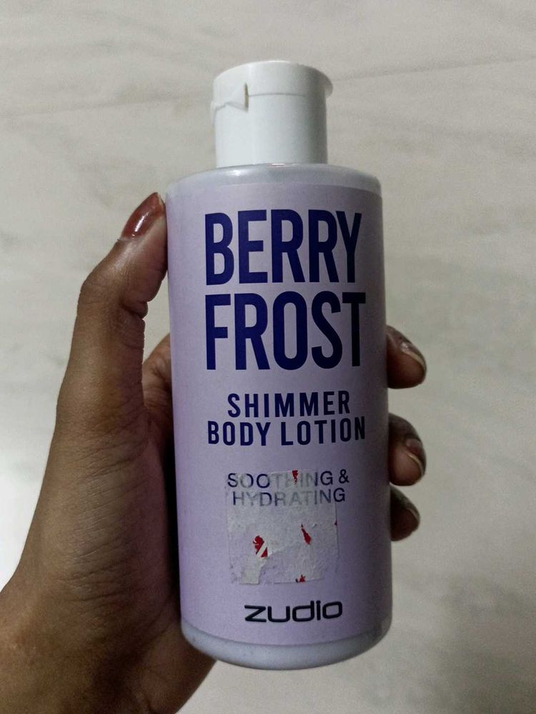 Zudio Berry Frost Shimmer Body Lotion