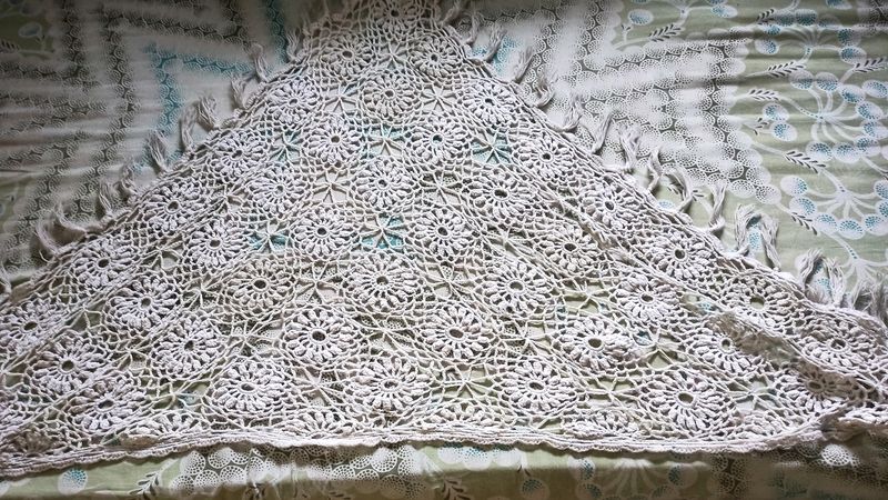 Woolen Handmade  Crochet Poncho Type Stole