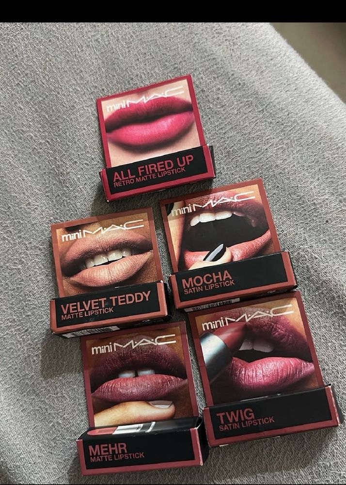 MAC Mini Lipstick Collection - 5 Shades