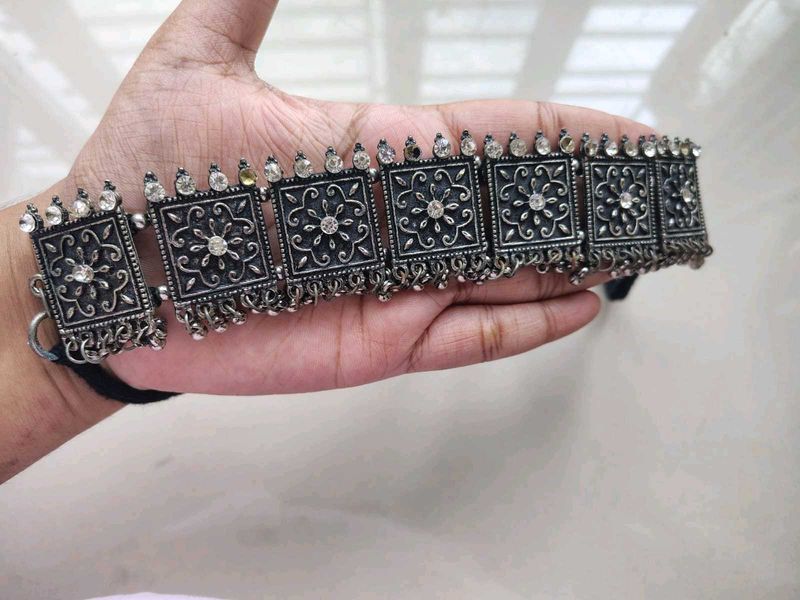 Oxidized Silver Necklace