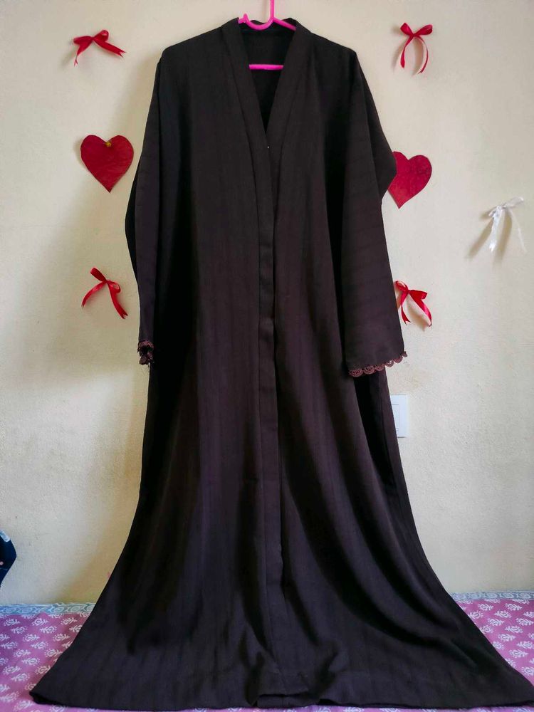 Elegant Brown Zoom Abaya - Modest Fashion