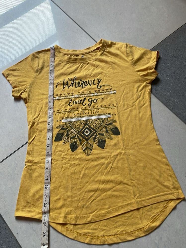 Mustard Yellow Graphic T-Shirt