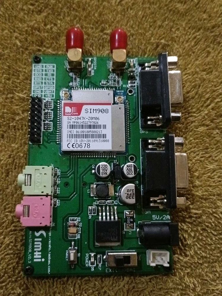 SIM908 GSM GPRS GPS Module Board