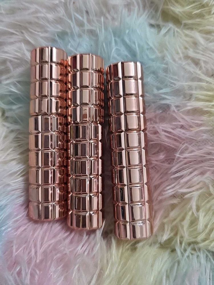 Rose Gold Textured Lipstick Set