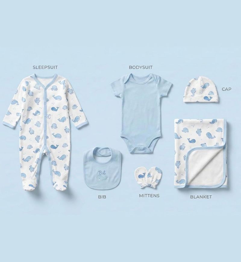 NEW!! 6 pc New Born baby clothing Gift set
