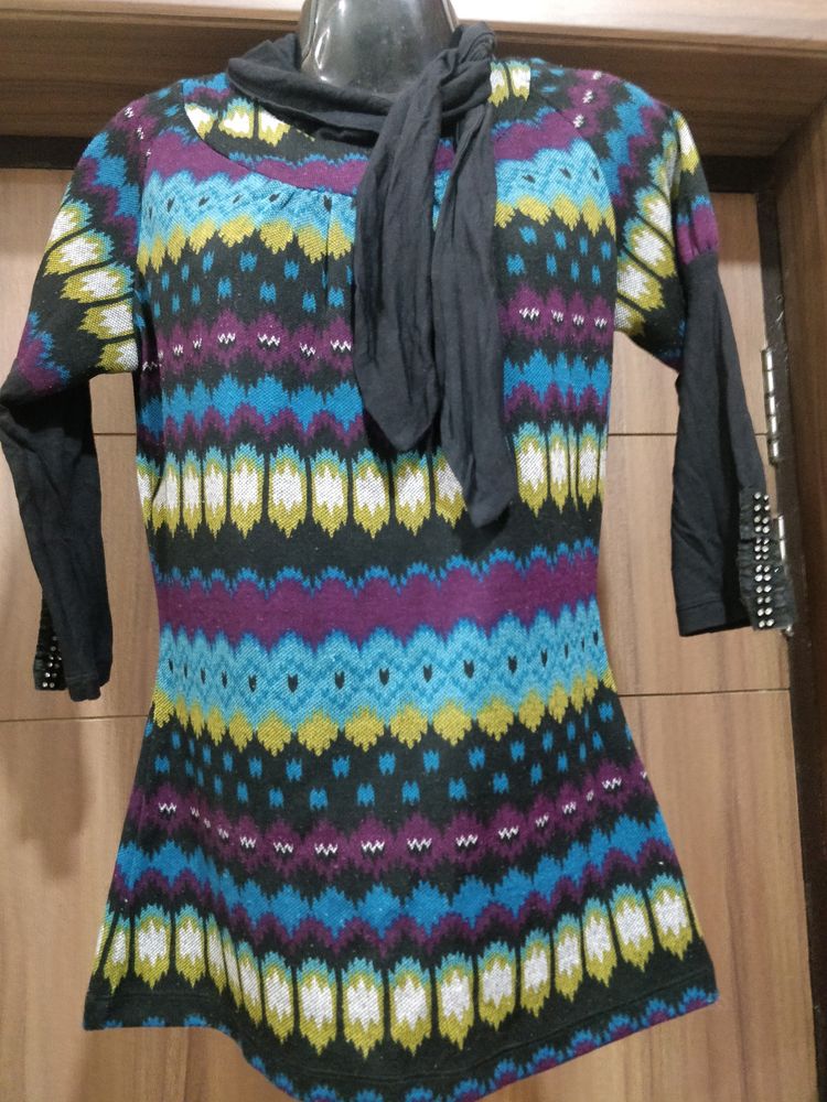 Stylish Semi Winter Stretchable Top