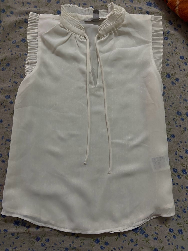 White H&amp;m Top