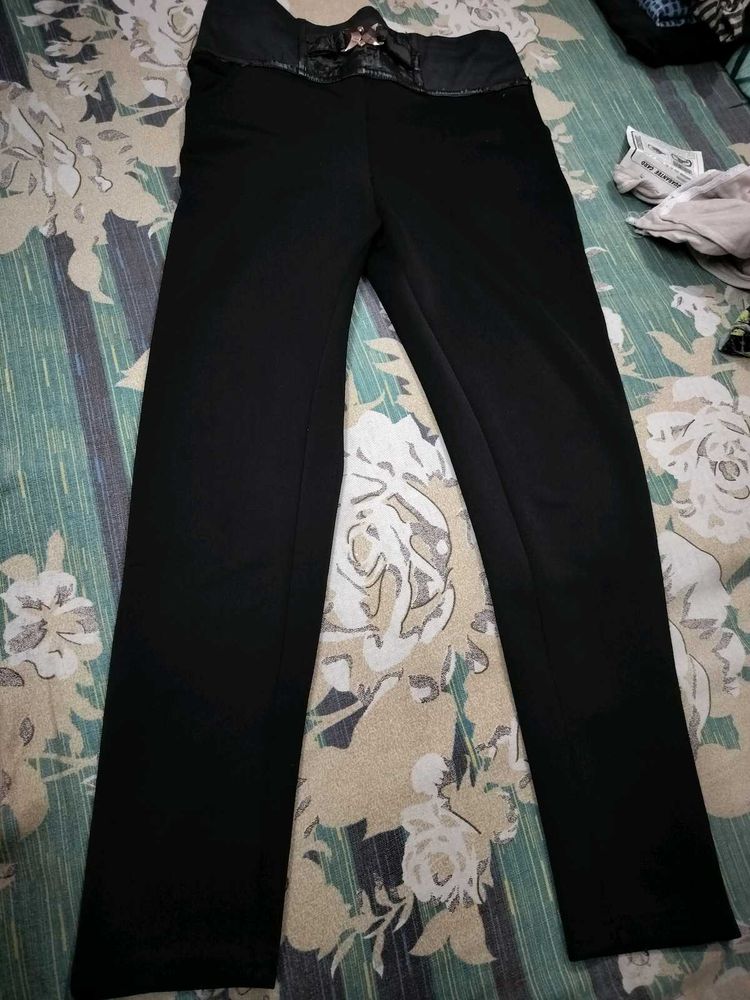 Black High-Waisted Pants