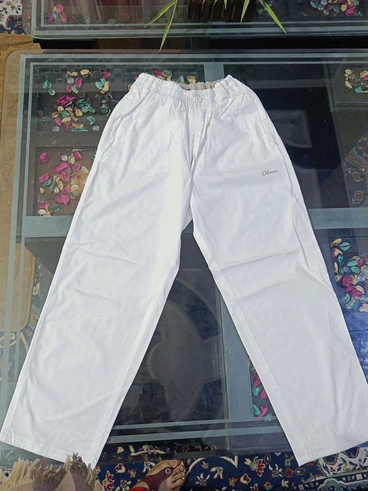 White Ethnic Palazzos