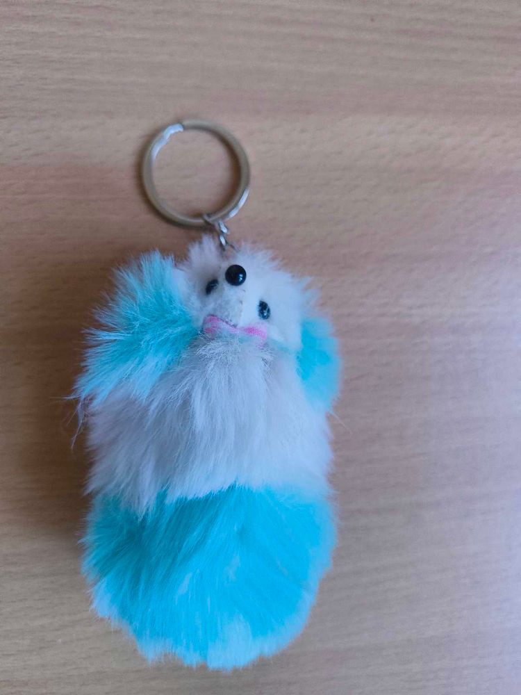 Fluffy Cartoon Keychain