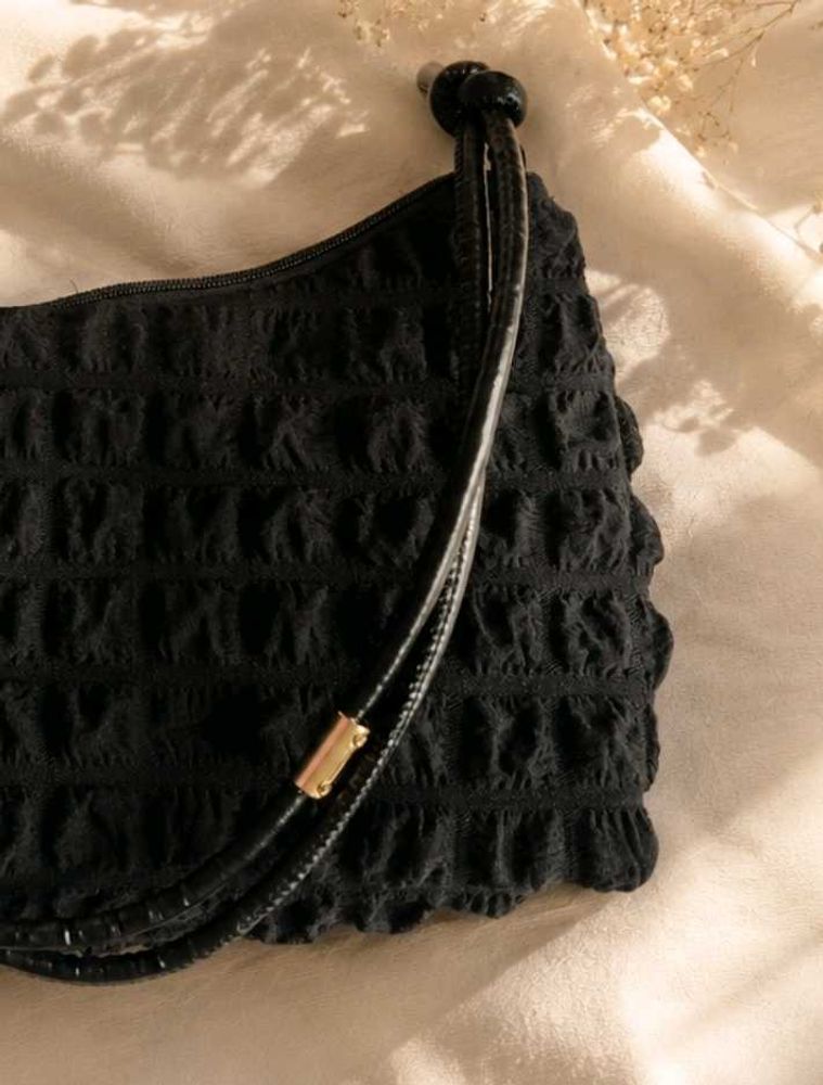Chic Textured Hobo Bag