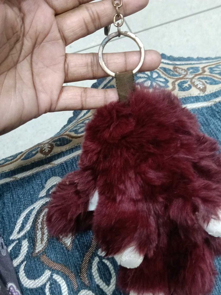 Fuzzy Charm Keychain