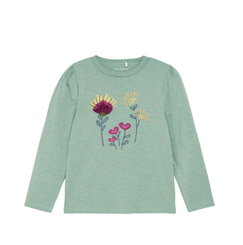 Cute Floral Long Sleeve Top