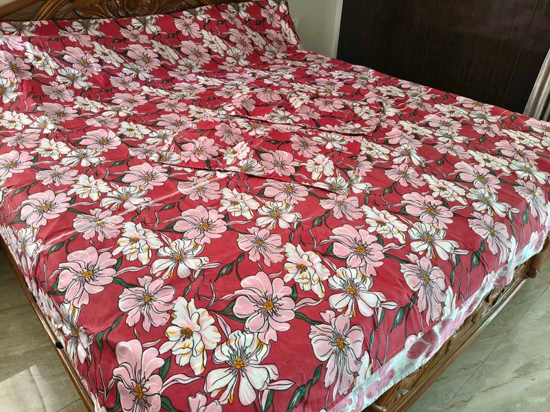 Vibrant Floral Bedsheet Set