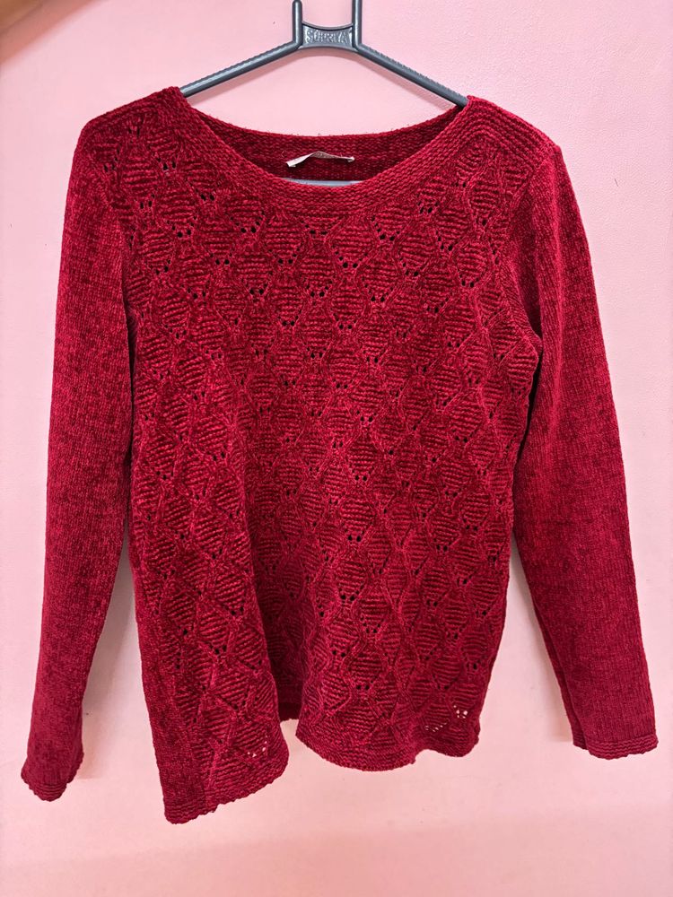 Red Sweater For Winter