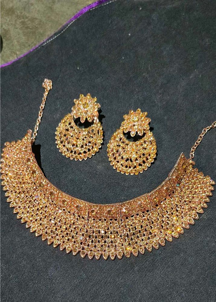Elegant Gold Necklace Set for Festive &amp; Wedding Lo
