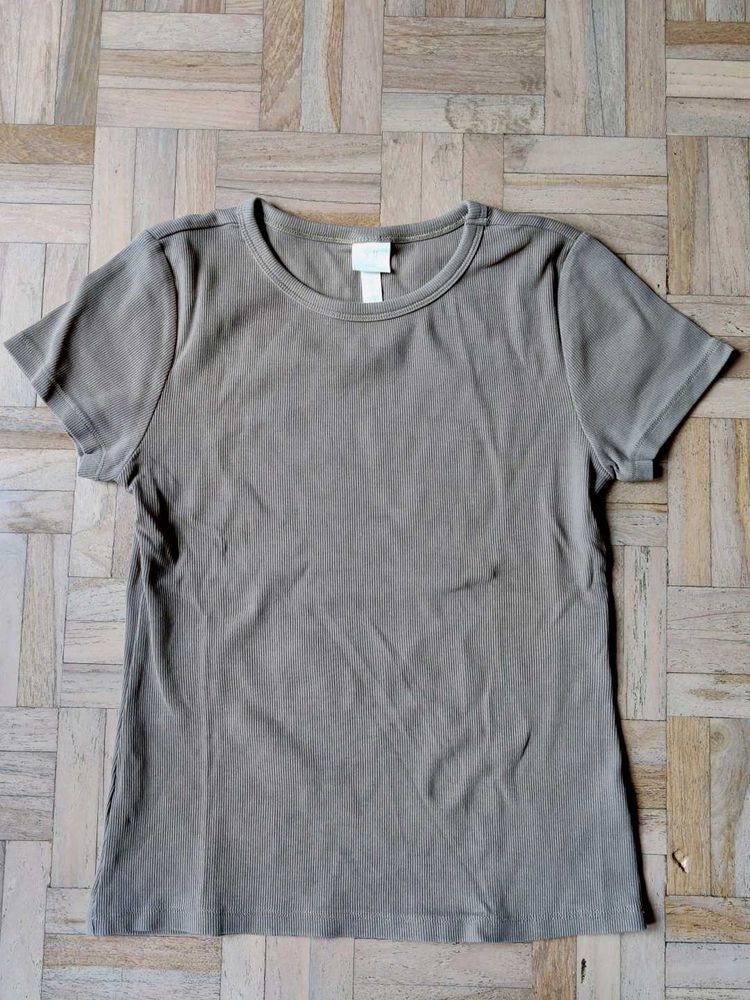 H&amp;M Khaki Top