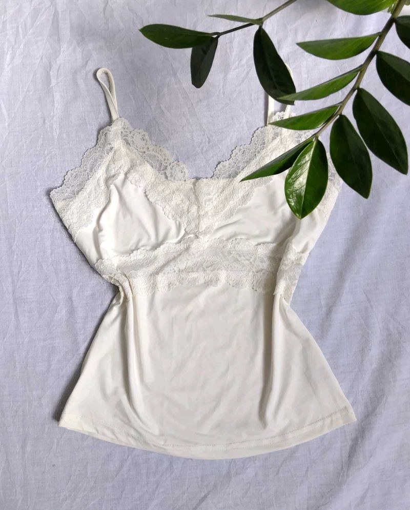 Lace Trimmed Camisole Top