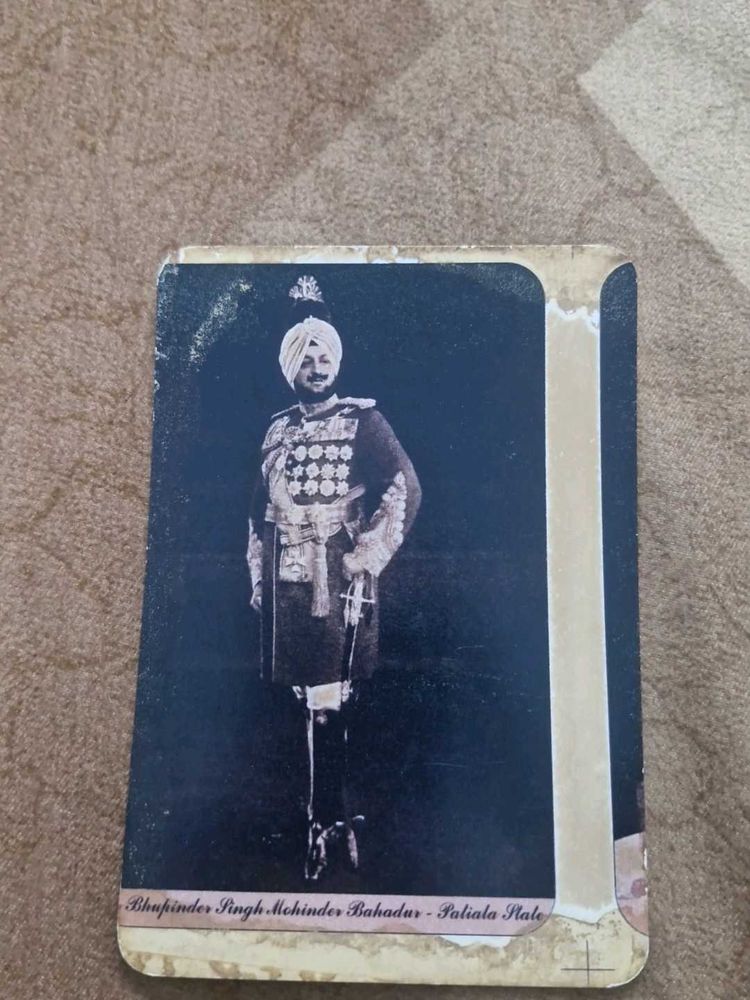 Vintage Royal Portrait of Bhupinder Singh