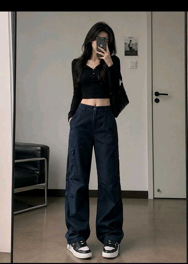 Zudio Wide Leg Cargo Pants