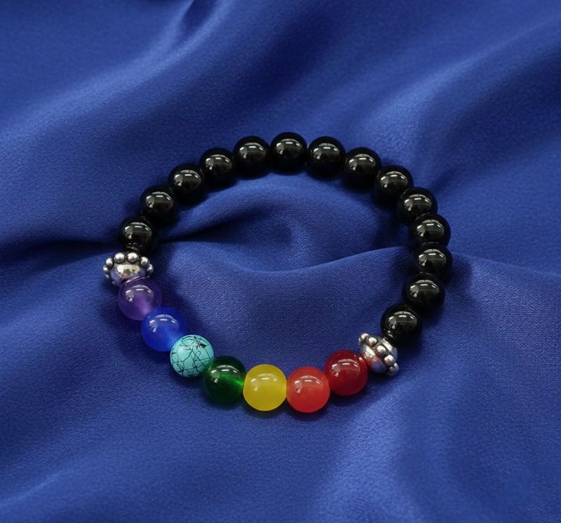 set of 2 - 7 Chakra Beaded energy Bracelet