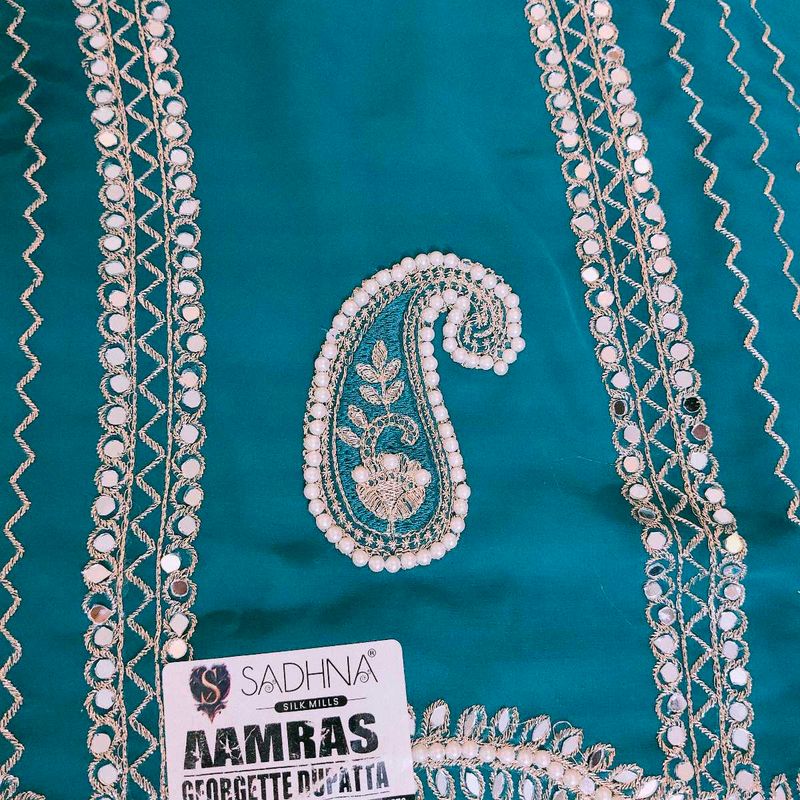 Beautiful Teal Georgette suit