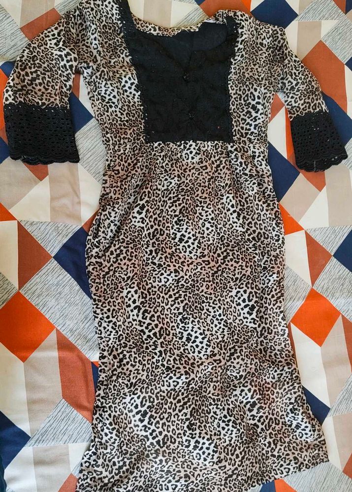 Leopard Print Kurta