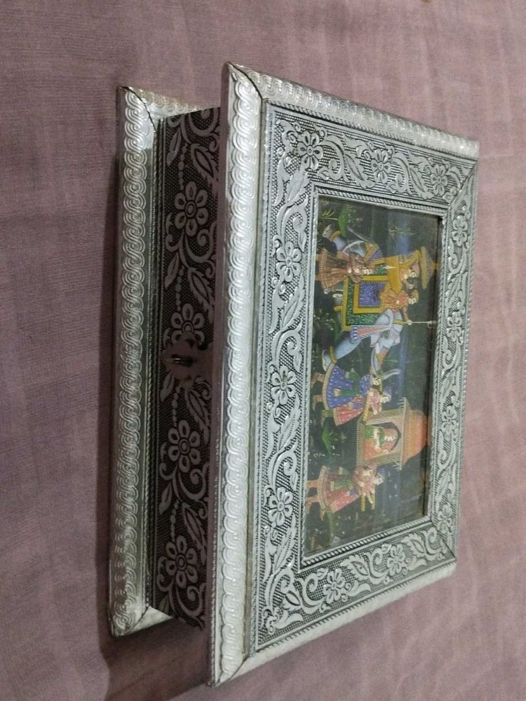 Vintage Indian Painting Decorative Box