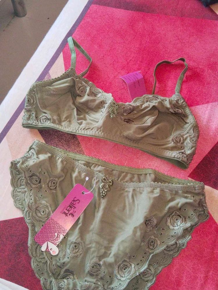 green lingering set for women