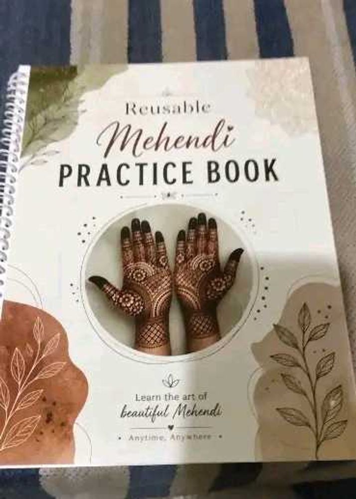 Reusable Mehendi Practice Book 30 sheets