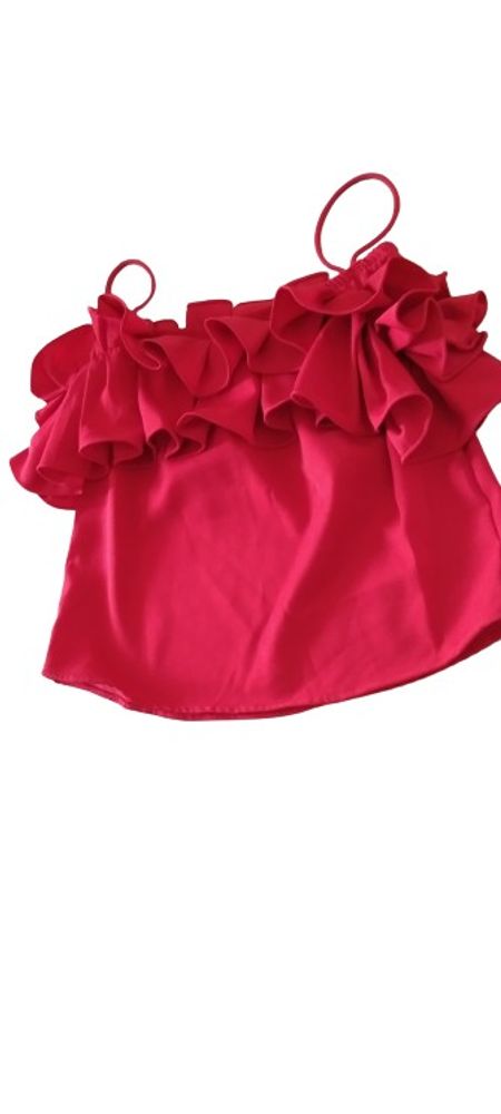 🆕Beautiful ❤️ red fril top.  Only cash no Swap no points as it's a new Top