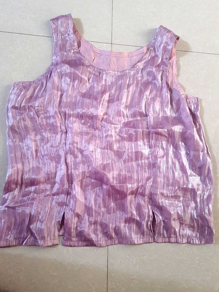 Shiny beautiful Onion pink Top