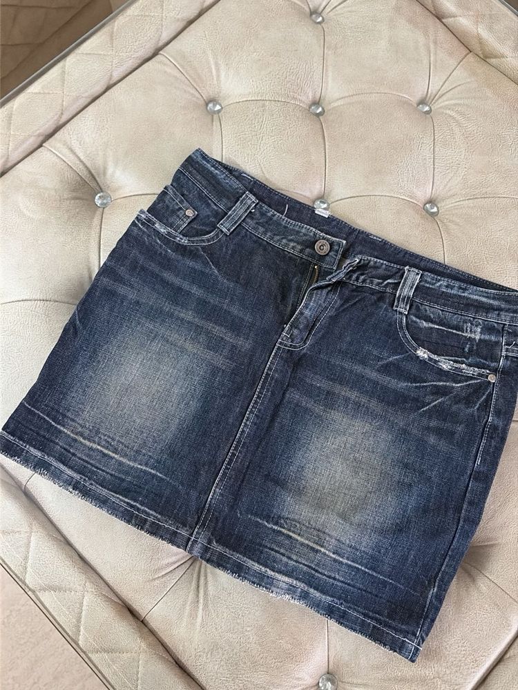 Classic Blue Denim Mini Skirt