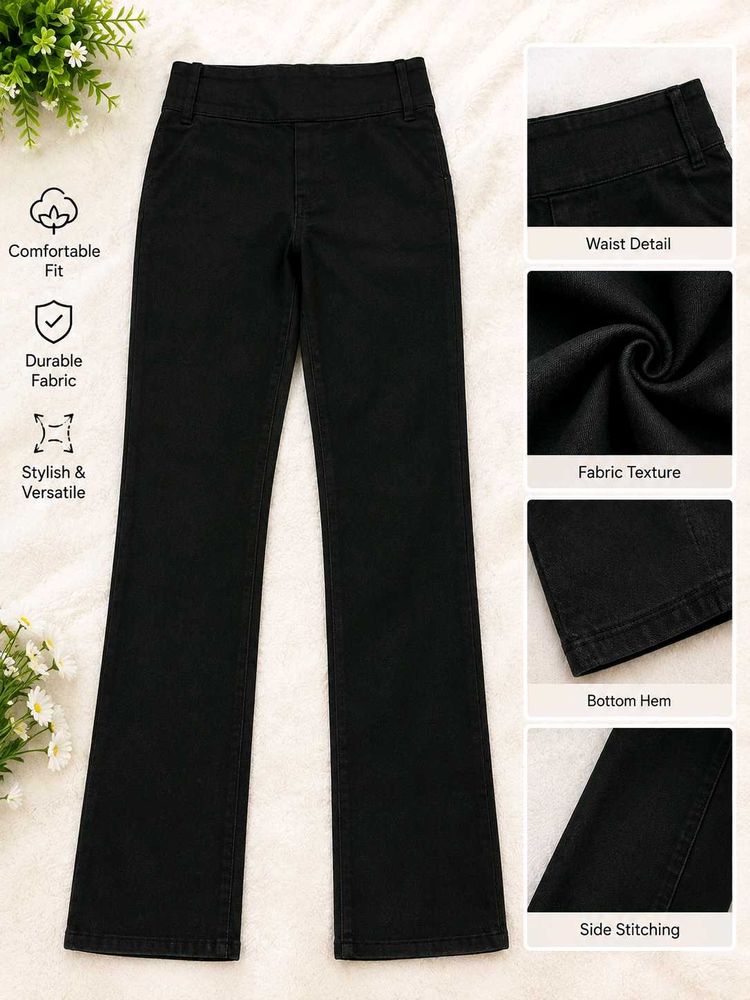 Classic Black Bootcut Jeans