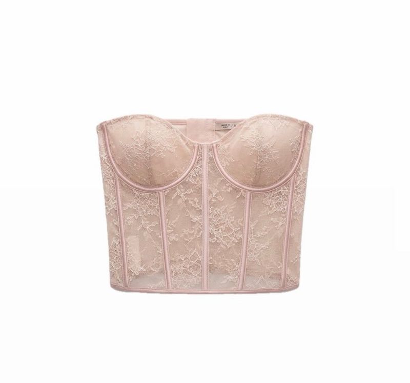 Zara Pink Lace Corset