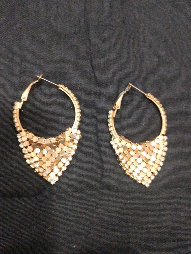 Sparkling Hoop Earrings