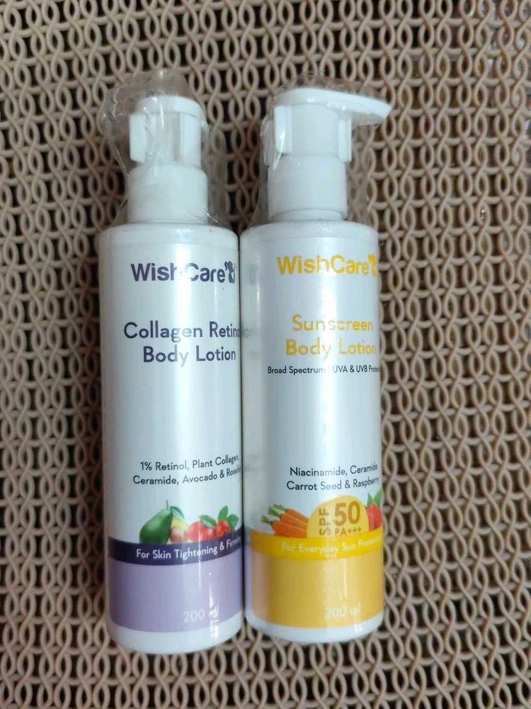 WishCare Collagen Retinol &amp; Sunscreen Lotions