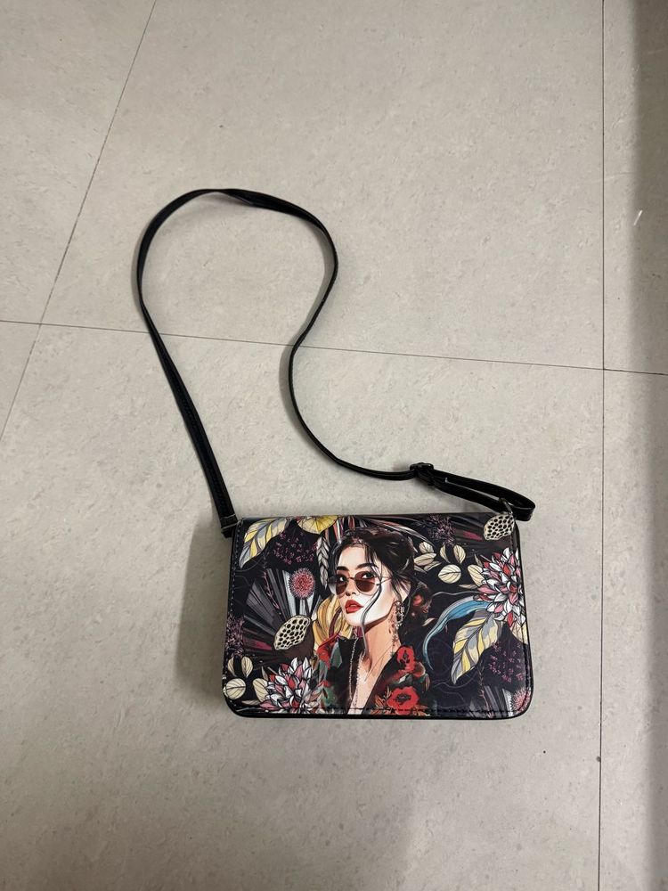 Artistic Portrait Crossbody Bag