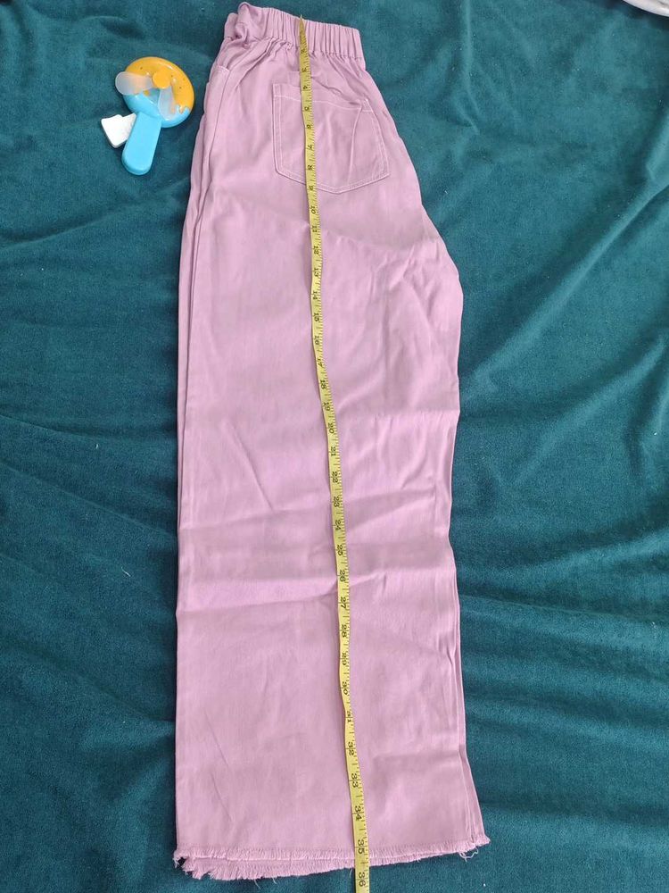 Light Pink Wide Leg Pants