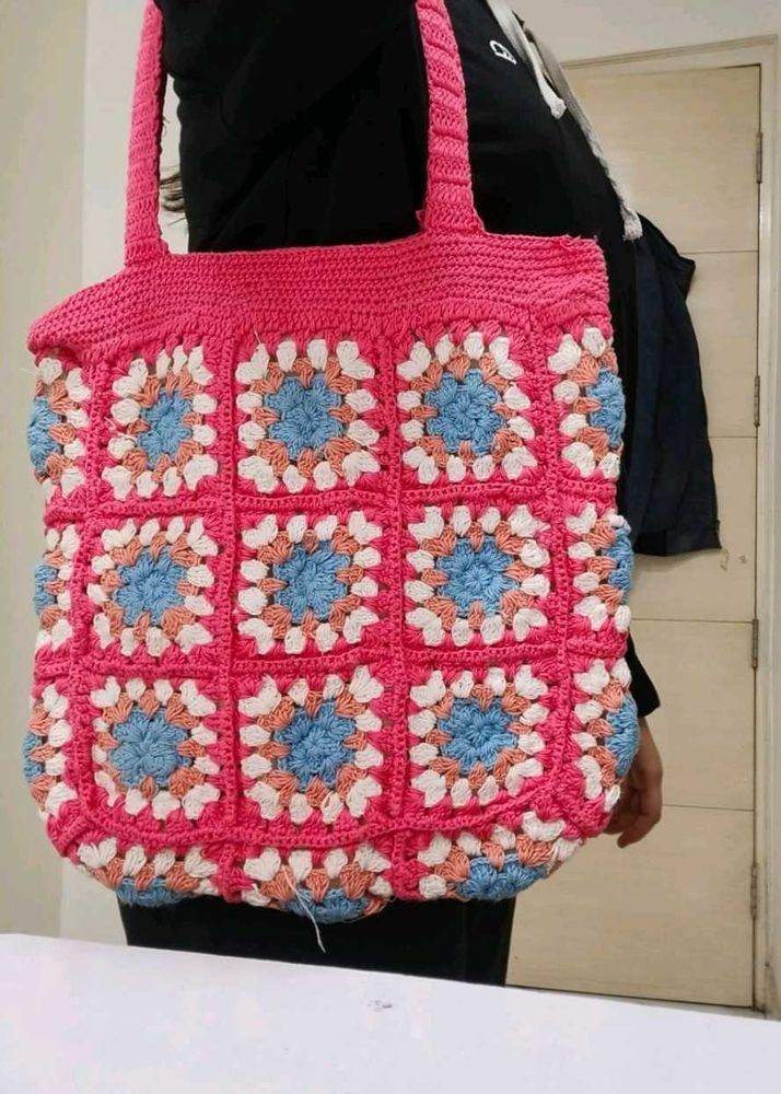Chunky Crochet Tote Bag