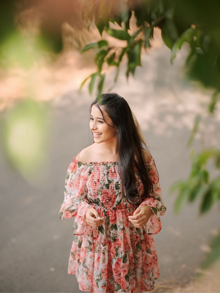 Floral Off-Shoulder Mini Dress
