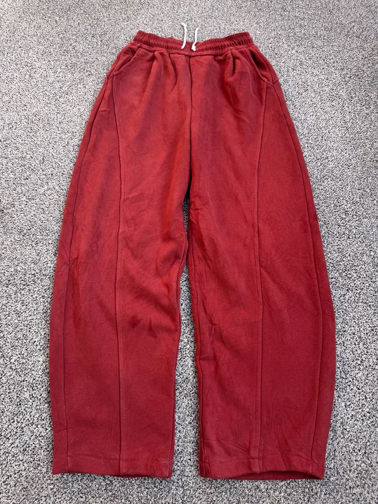 Red Wide Leg Sweatpants