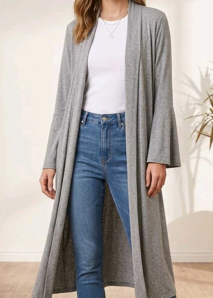 grey shrug midi length