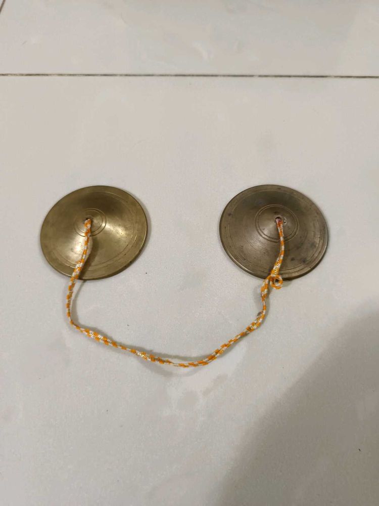 3 Inch Brass Manjeera Hand Cymbals